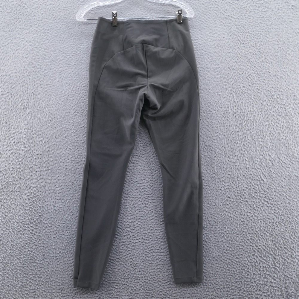 Athleta Womens Madison Moto‎ Tight Leggings 2 Gray Nylon Mid Rise Side Zip NEW - Picture 3 of 16